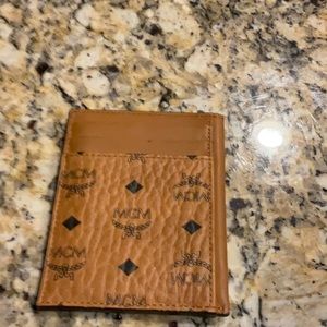 MCM Visetos Coated Canvas Card Case